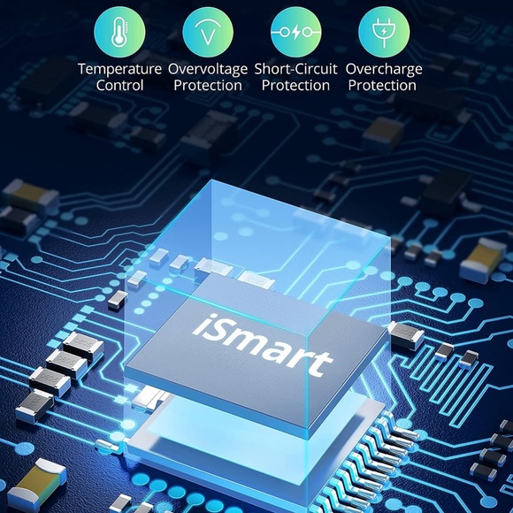 USB charger 60W 12A 6port desktop usb charging station with iSmart multiple NWT - Picture 6 of 11